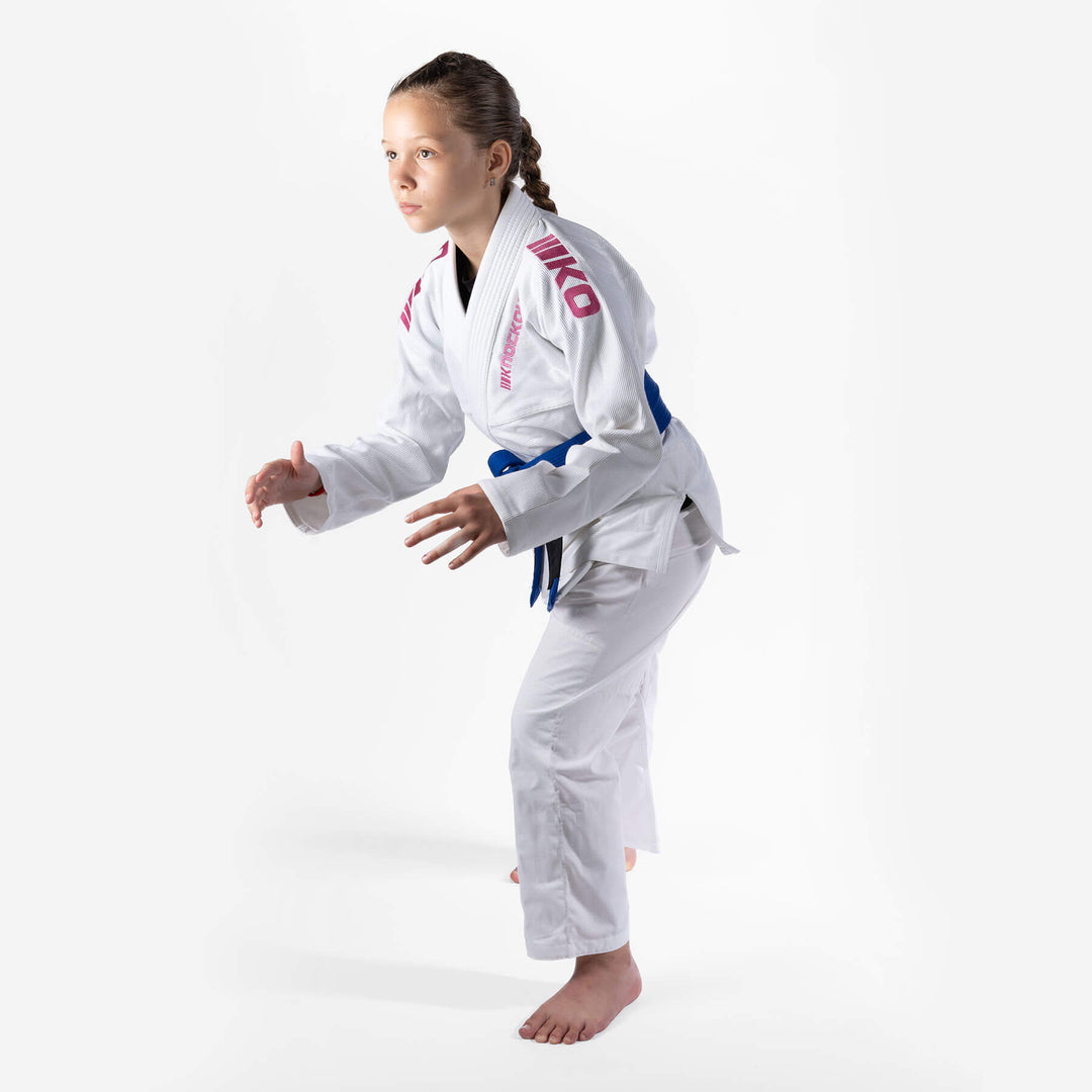 Kimono Jiu Jitsu Knockout Fete Copii | knock-out.ro