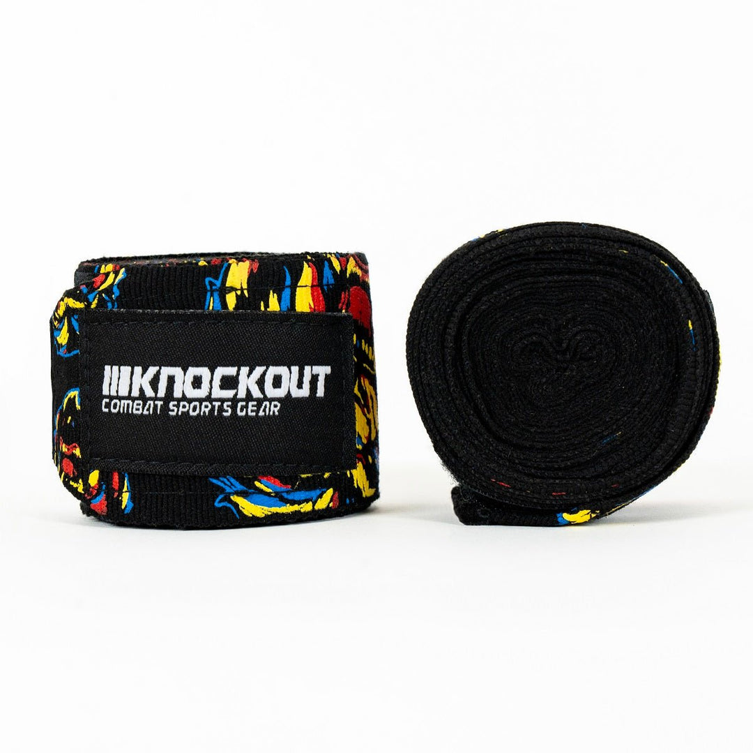 Bandaje Box Knockout LION 4.5m | knock-out.ro