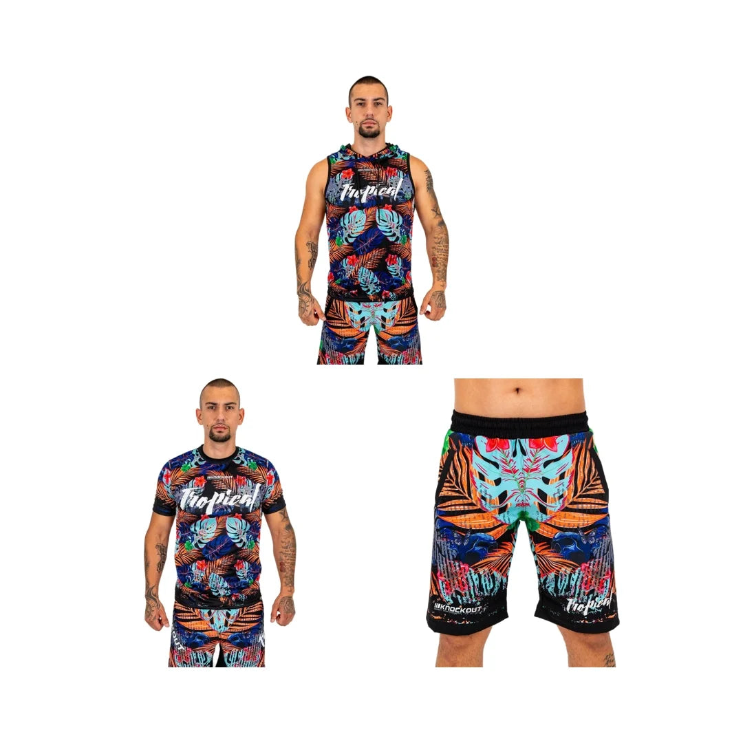 Pachet Tropical:Maiou + Tricou + Sort cu Buzunare | knock-out.ro