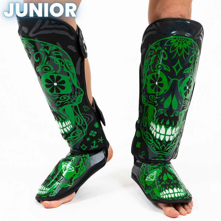 Knockout Shin Guards Kickbox Skull Kids