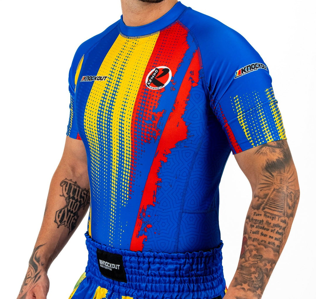 Knockout Rashguard Kurzarm Kempo Rumänien