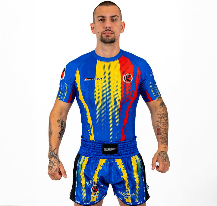 Knockout Rashguard Kurzarm Kempo Rumänien