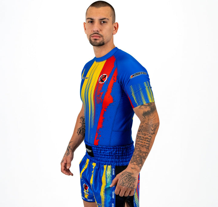 Knockout Rashguard Kurzarm Kempo Rumänien