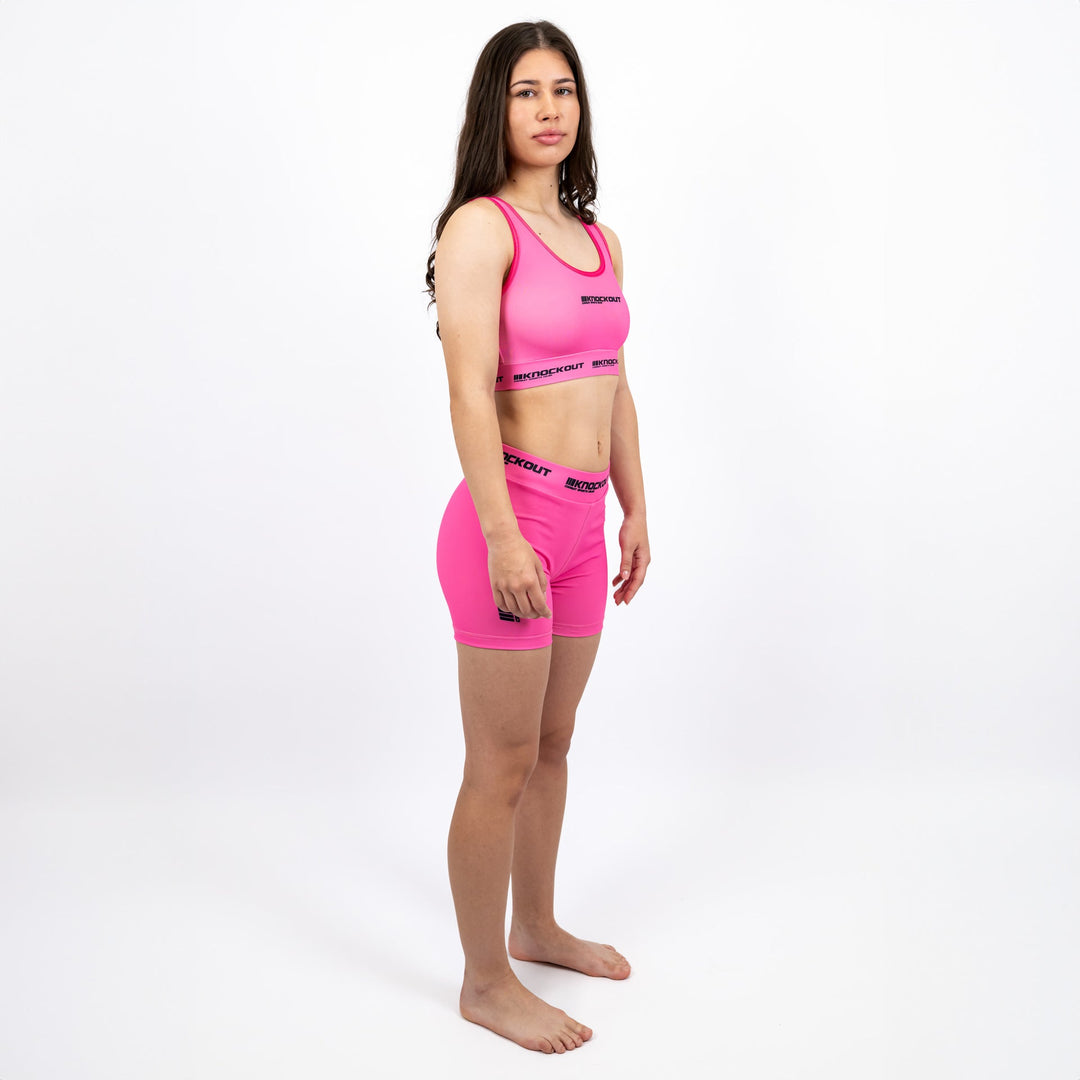 Sort Compresie Knockout Pink | knock-out.ro