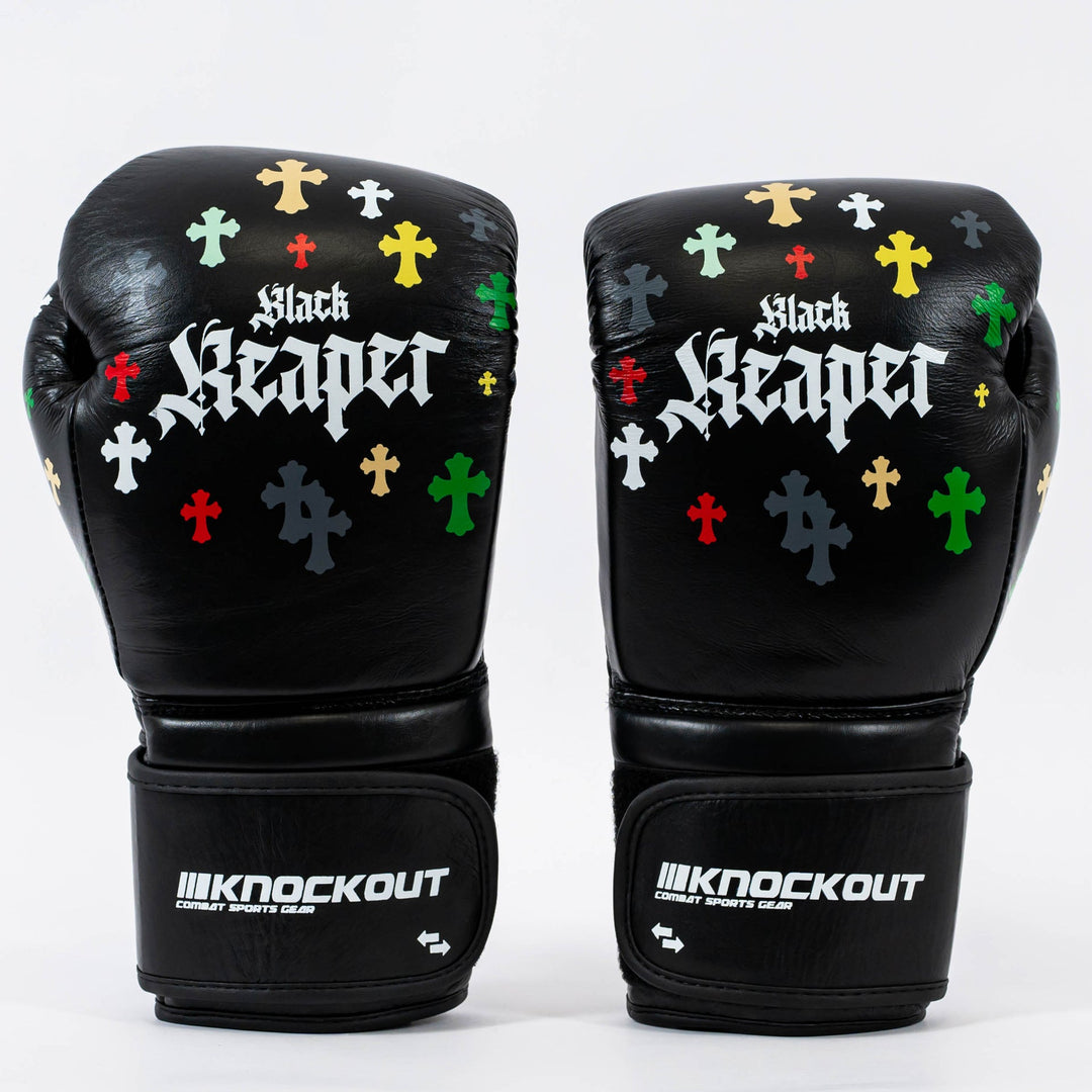 Manusi Box Knockout Black Reaper | knock-out.ro