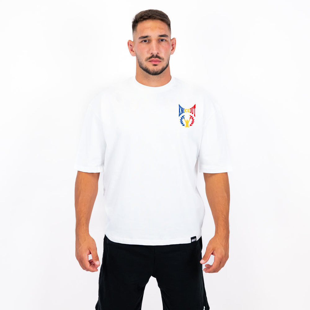 Tricou Oversize Knockout Spirit De Lupta Romanesc | knock-out.ro