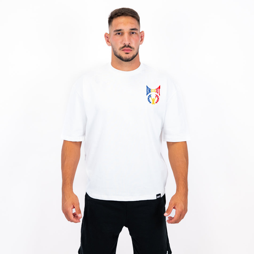 Tricou Oversize Knockout Spirit De Lupta Romanesc | knock-out.ro