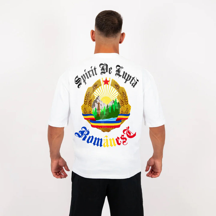 Tricou Oversize Knockout Spirit De Lupta Romanesc | knock-out.ro