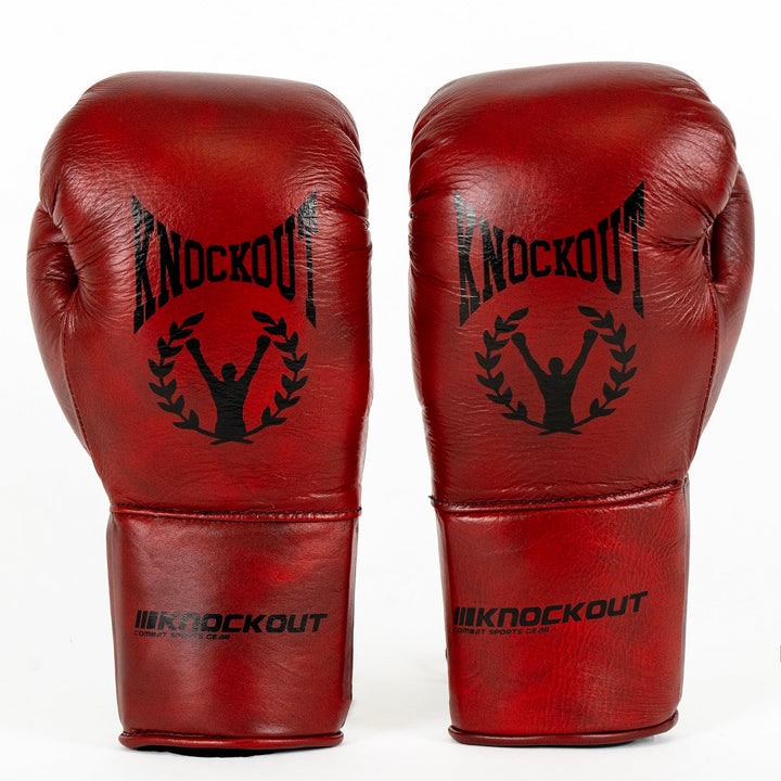 Knockout Puncher Laces Boxing Gloves