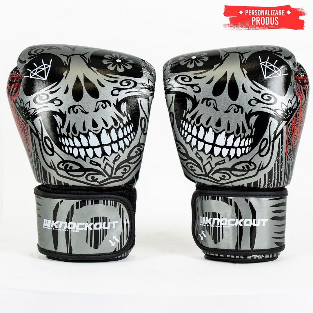 Knockout Boxhandschuhe Totenkopf