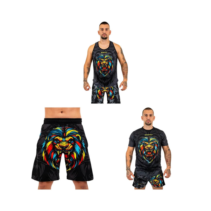 Pachet Lion Casual: Maiou + Sort cu Buzunare + Tricou | knock-out.ro
