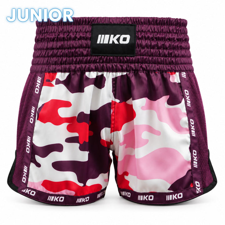 Sort Kickbox Knockout Pink Camo Copii