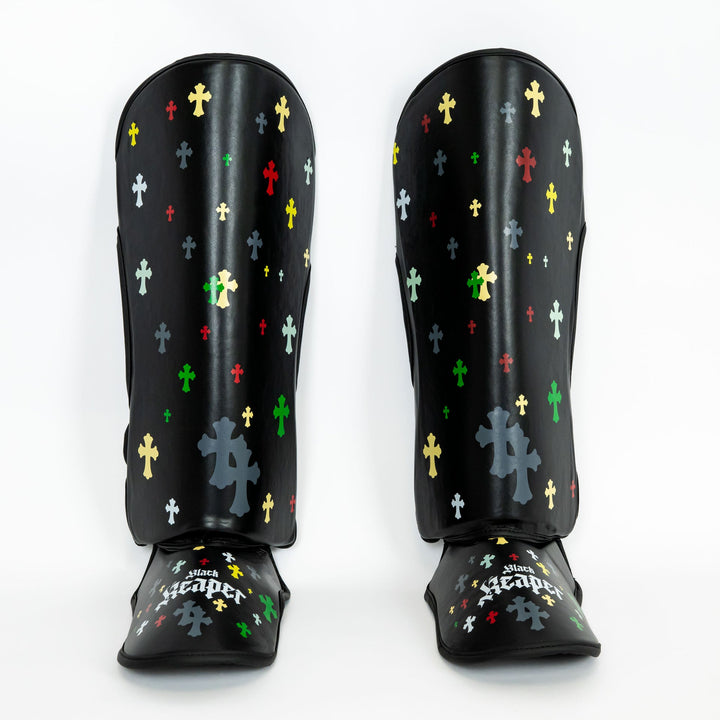 Tibiere Kickbox Knockout Black Reaper | knock-out.ro