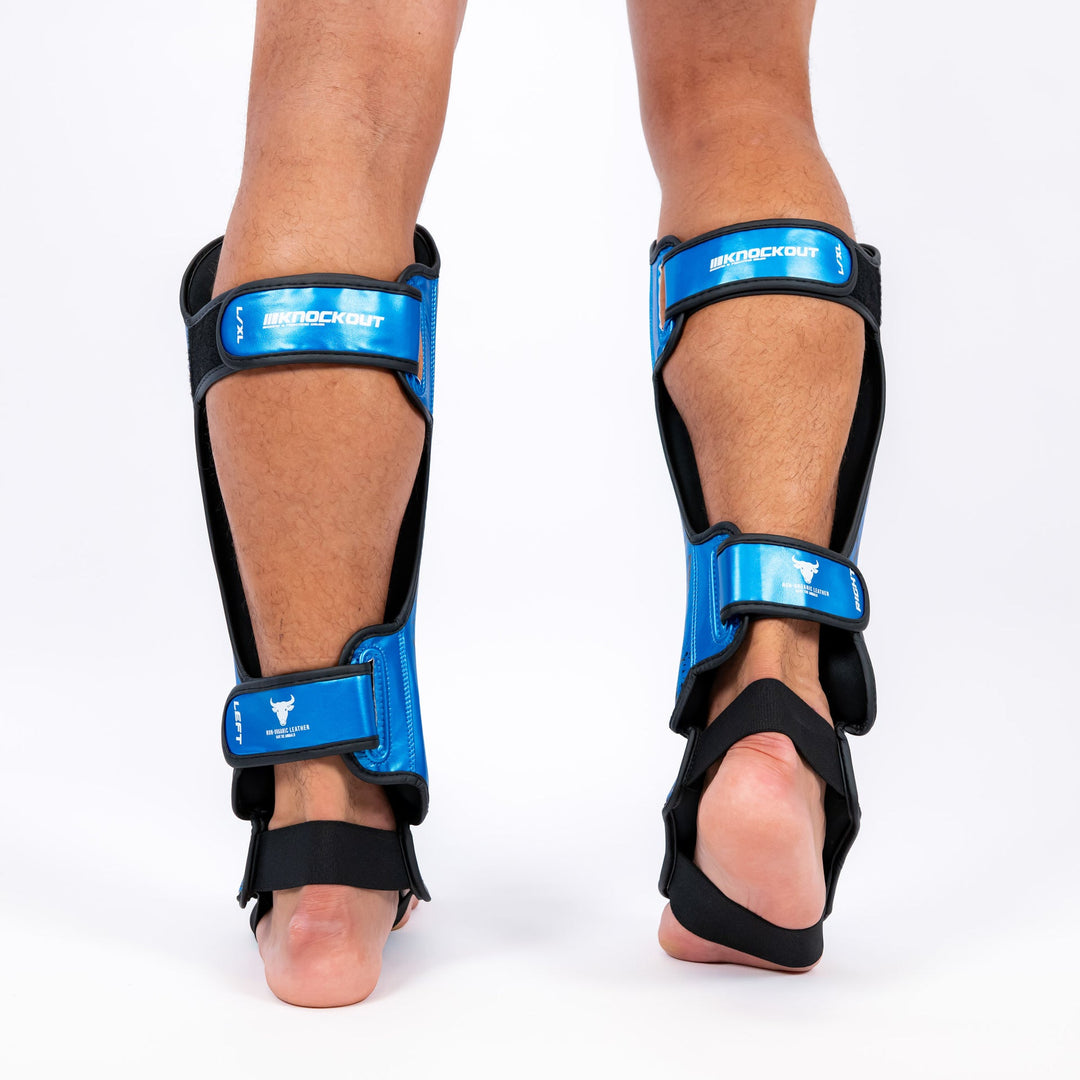 Knockout Shin Guards Kickbox Skull