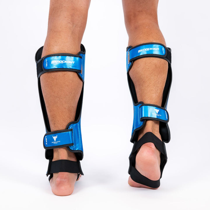 Knockout Shin Guards Kickbox Skull
