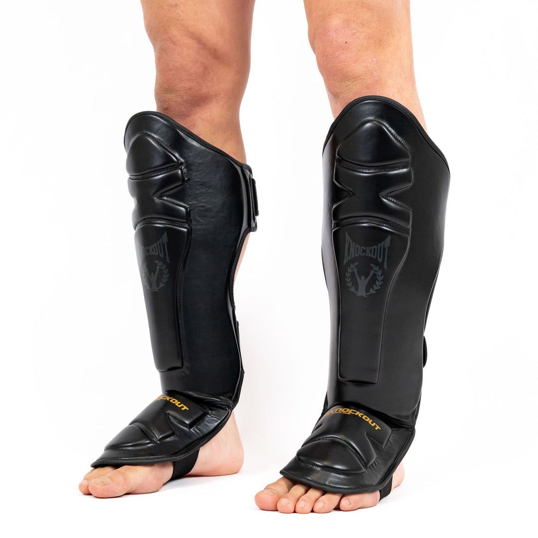 Tibiere Kickbox Knockout X-Lock | knock-out.ro