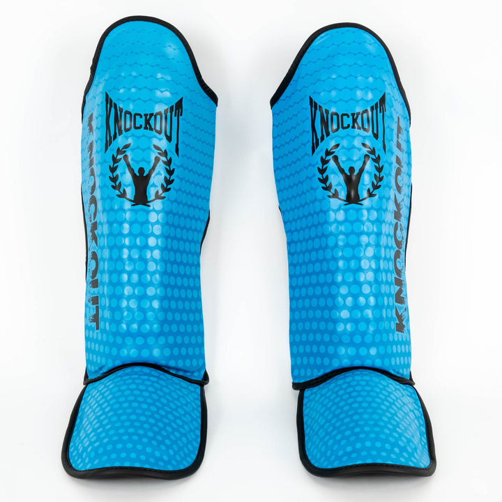 Knockout Shin Guards Kickbox Double Fluo