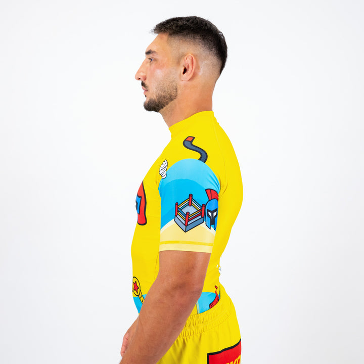 Knockout Rashguard Short Sleeves Fight Vibe Kids