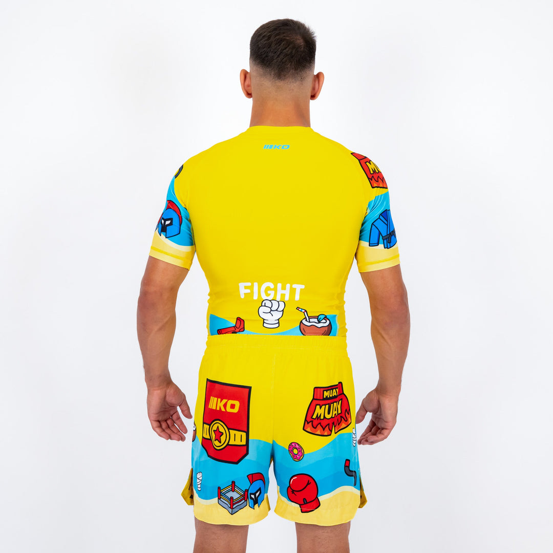Knockout Rashguard Short Sleeves Fight Vibe