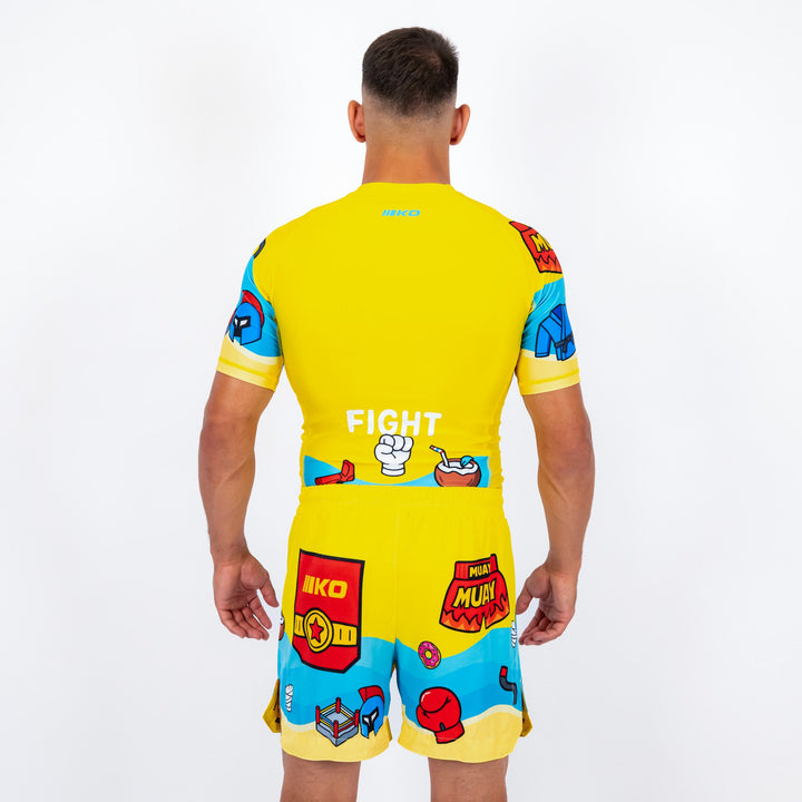 Knockout Rashguard Short Sleeves Fight Vibe Kids