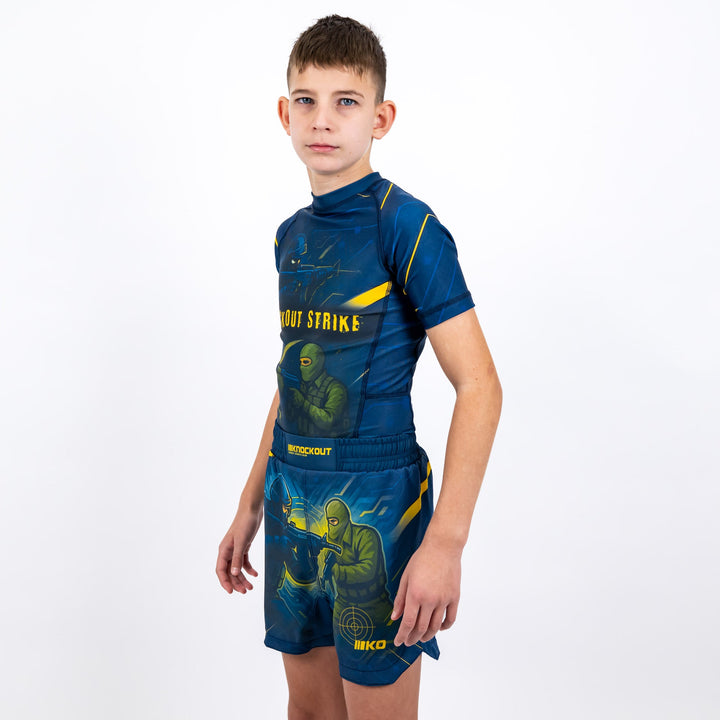 Tricou Compresie Knockout Strike Copii | knock-out.ro