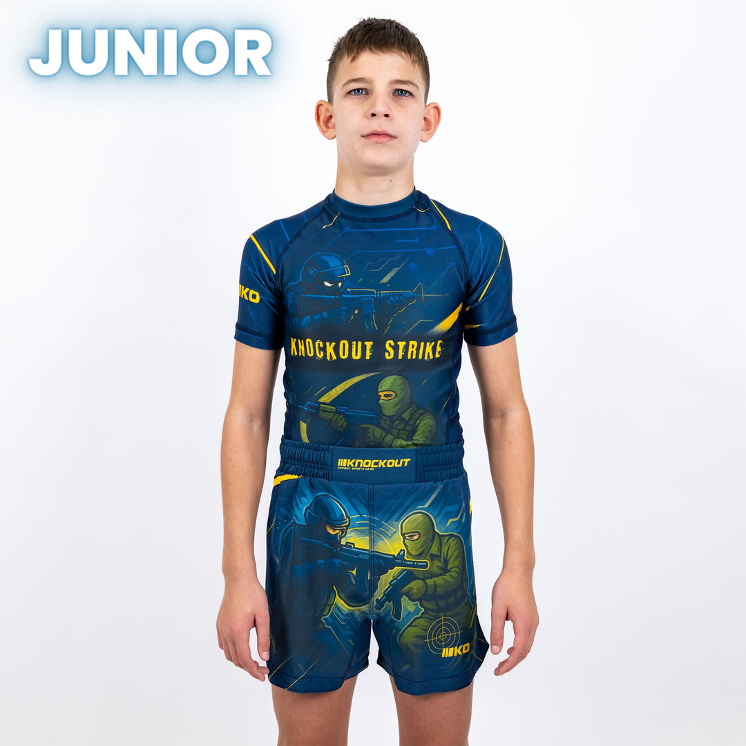 Tricou Compresie Knockout Strike Copii | knock-out.ro