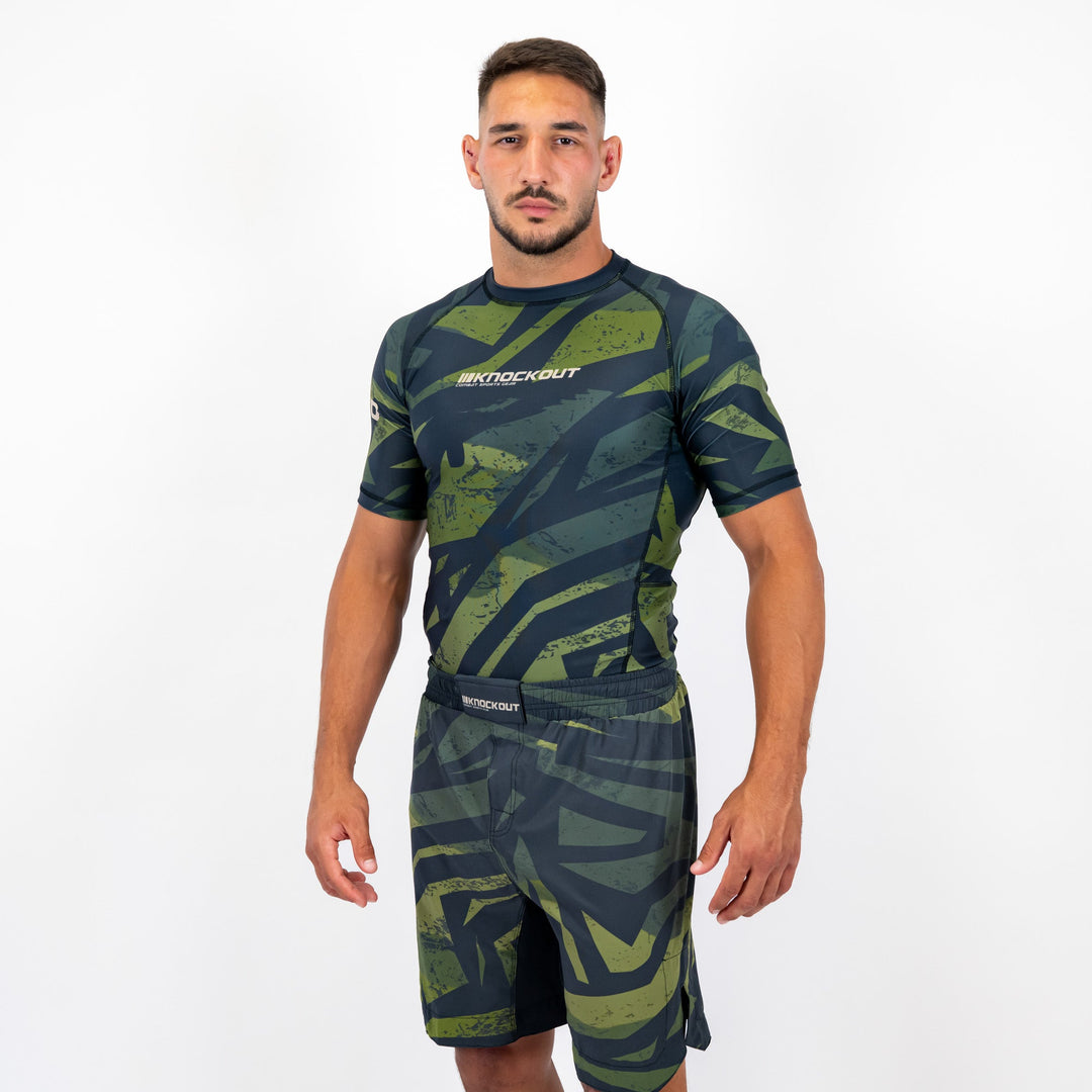 Knockout Rashguard Short Sleeves Warfare