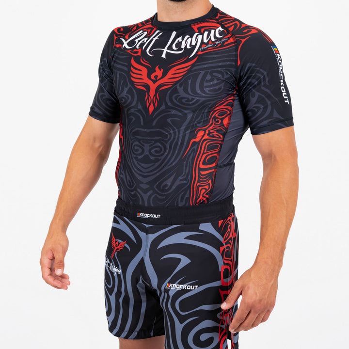 Tricou Compresie Knockout X Belt League | knock-out.ro