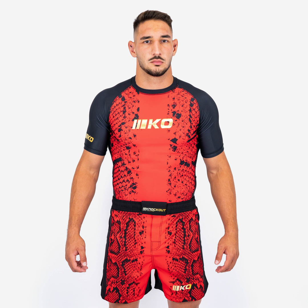 Pachet Fire Snake: Sort MMA + Tricou Compresie + Manusi Box | knock-out.ro