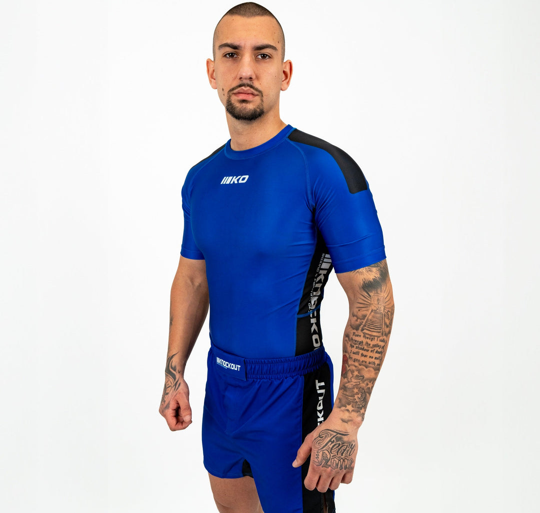Knockout Rashguard Kurzarm-Wettbewerb