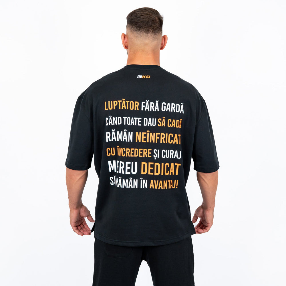 Tricou Oversize Knockout Luptător Fără Gardă | knock-out.ro