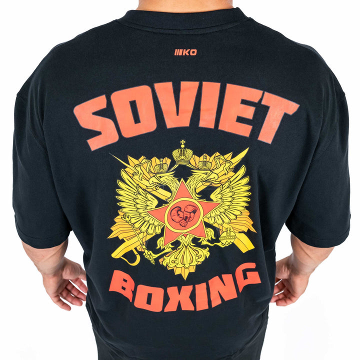 Tricou Oversize Knockout Soviet Boxing | knock-out.ro