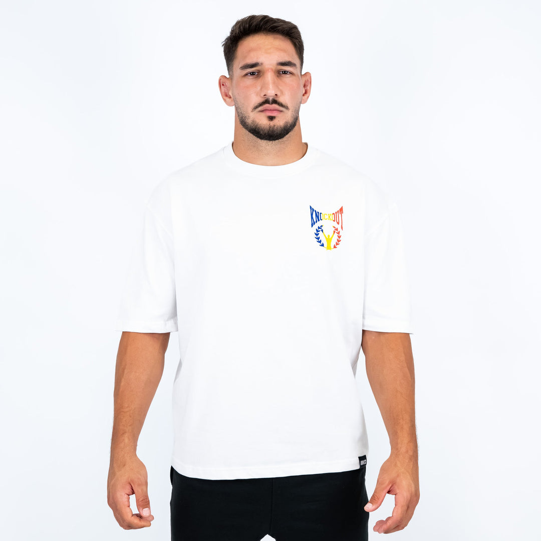 Tricou Oversize Knockout Spirit De Lupta Romanesc | knock-out.ro