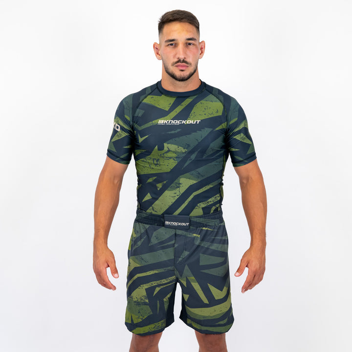 Knockout Rashguard Short Sleeves Warfare